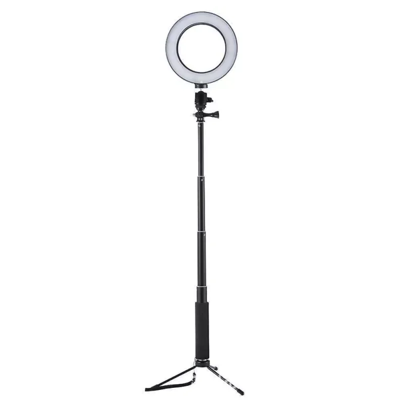 

Adjustable Ring Fill Light Lighting Live Video Makeup Lamp With Fill light Telescopic Pole Gimbal Tripod Mobile Bracket