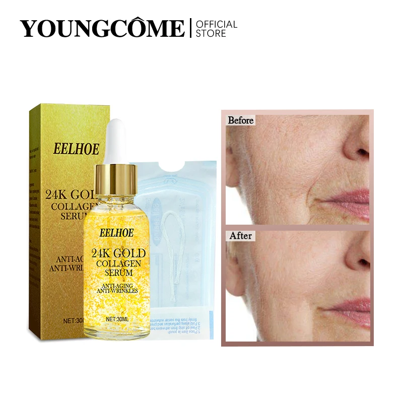

YOUNGCOME 24K Gold Essence Protein Line Whitening Moisturizing Firming Facial Skin Removing Wrinkles Korean Skin Care Products