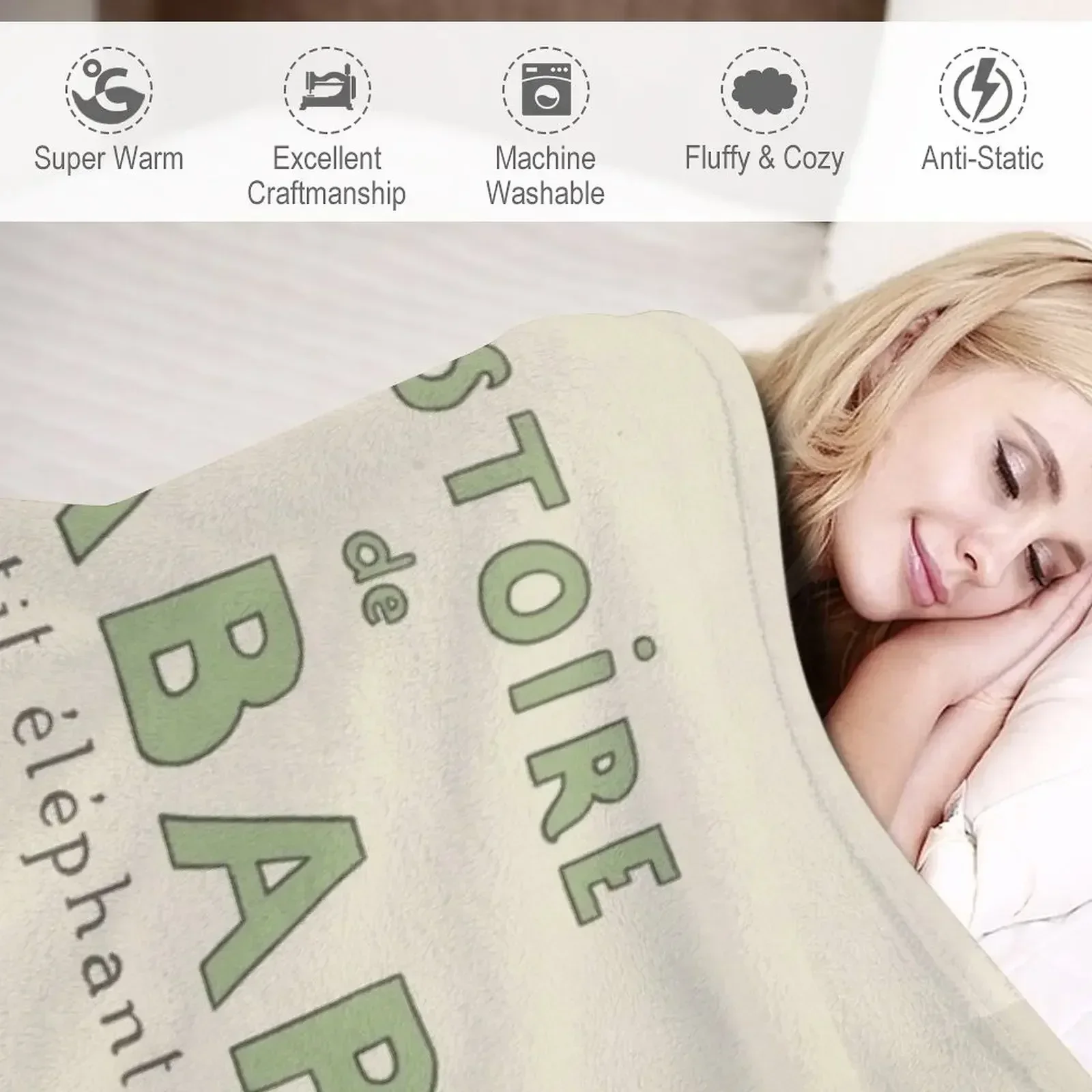 Одеяло Histoire de Babar аниме меховые одеяла