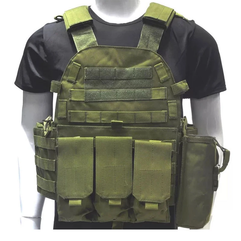 

600D Oxford Tactical Vest Mens Military Hunting Vest Field Battle Airsoft Molle Waistcoat Combat Assault Plate Carrier Vest