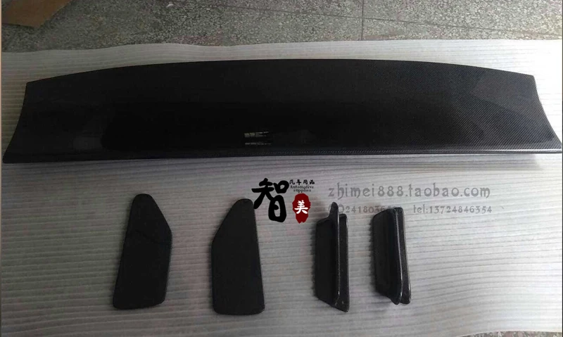 Автомобильный Стайлинг неокрашенный черный FRP/углеродное волокно материал G Style GT