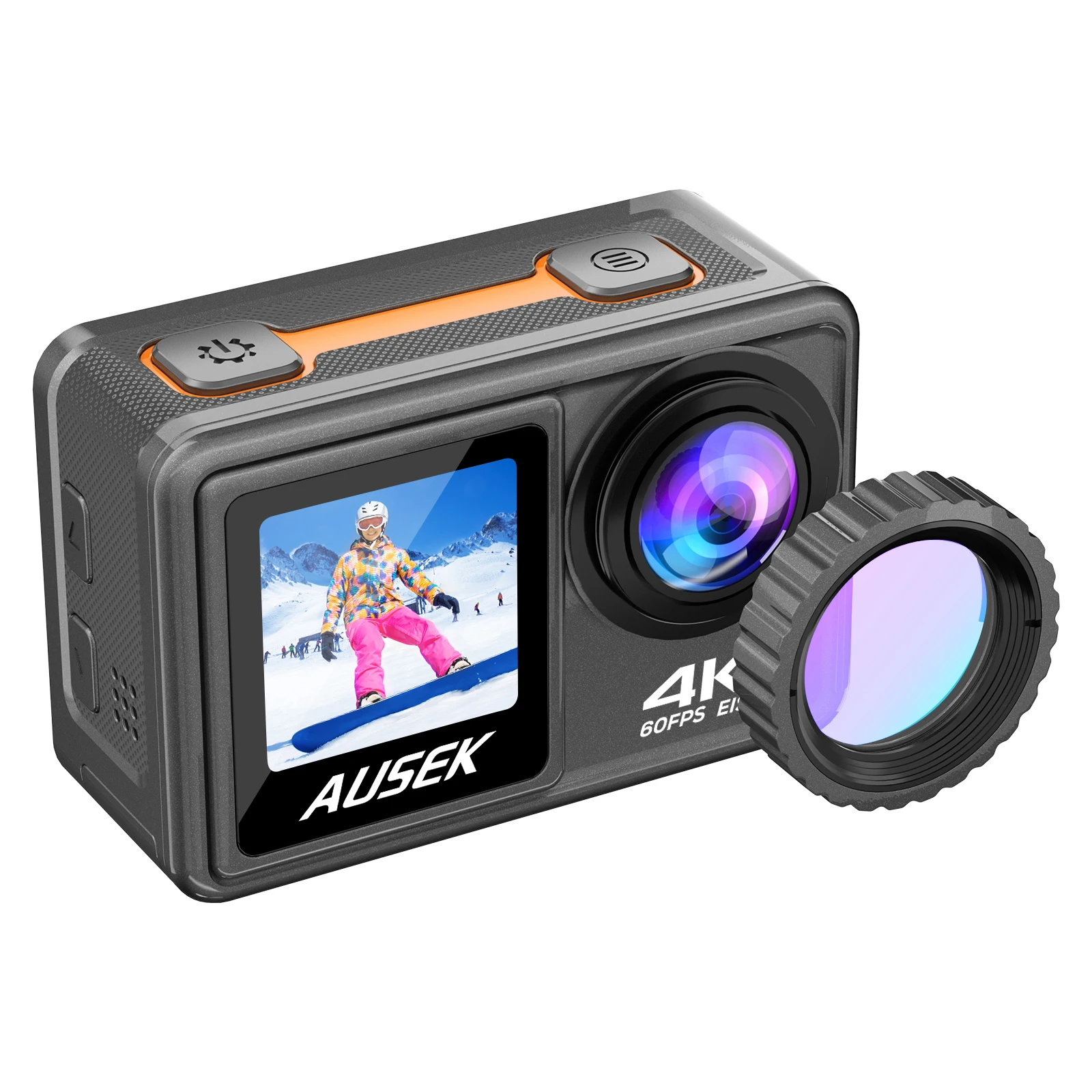 

2022 new style selfie camera dual screen 24MP 4K 60fps EIS interchangeable lens sports action camera Digital Cameras