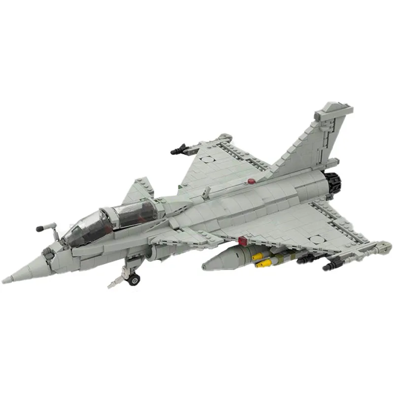 

1082PCS WW2 Military MOC 1:35 Scale Dassault Rafale M jet fighter model creative ideas high-techToy Gift airvehicle Plane Blocks