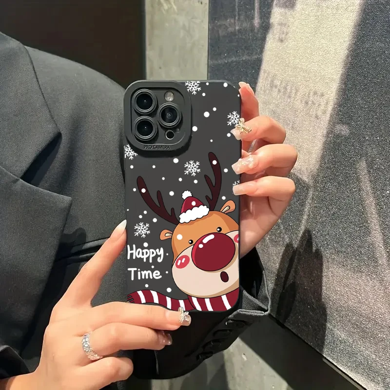 Фото Рождественский чехол Санта-Клауса Лося Снеговика для Xiaomi Redmi Note 14 13 12 Pro Plus 5G 12S 11S 11 10 Redmi 14C 13C 12C 13 12 4G Cover №3