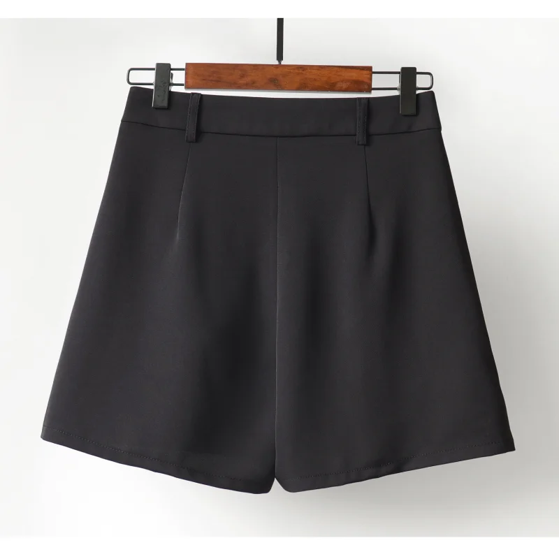 High-waisted 4-point Suit Womens Shorts Summer New Slim Wide Leg Loose Look Slim Everything Chiffon A-line Biker Shorts Women