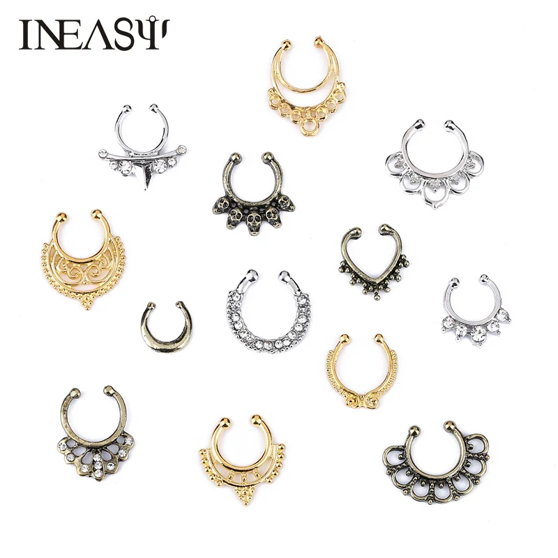 Кольцо-гвоздик для имитации носа 3 шт.