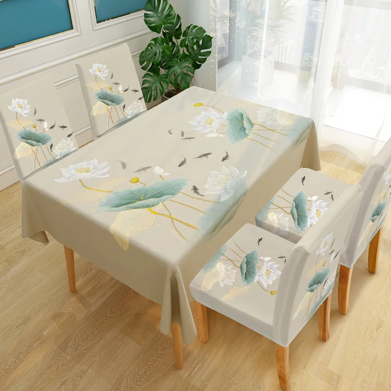 

Table cloth waterproof, oil proof, and washable fabric art table cloth coffee table table mat table cloth