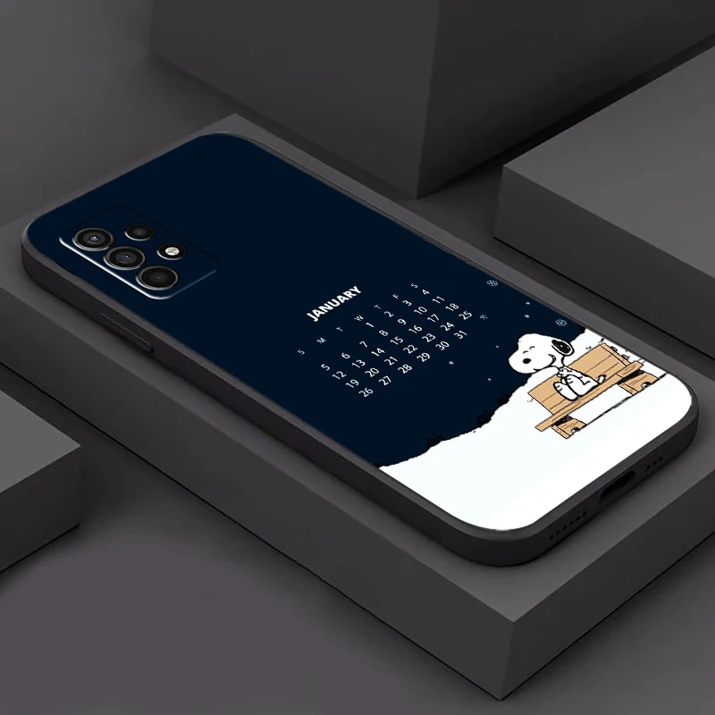 

Cartoon Snoopy Phone Case For Samsung Galaxy S20 S20FE S20 Ulitra S21 S21FE S21 Plus S21 Ultra Liquid Silicon Coque Funda Back