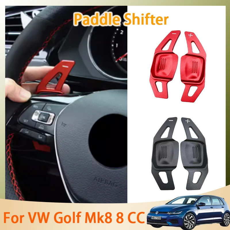 

For Volkswagen VW Golf Mk8 8 VIII CC 2022 2023 Accessories Car Steering Wheel Aluminium Paddle Shifter Extend Car-Styling Auto