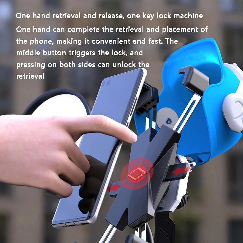 Кронштейн для мотоциклетного мобильного телефона компактный держатель шлема