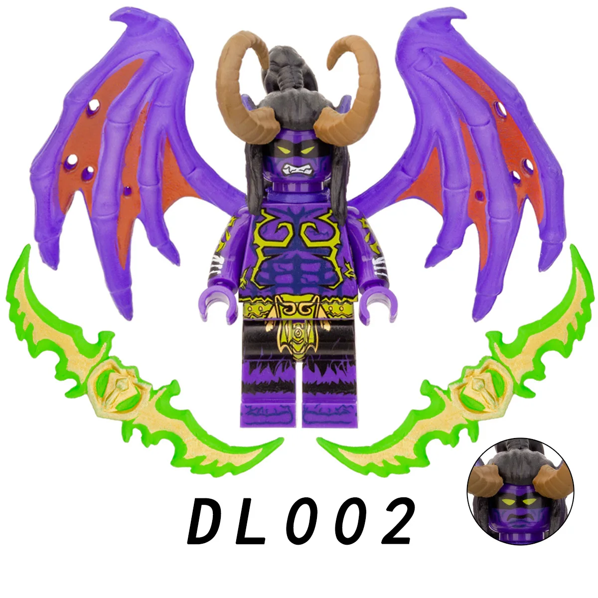 

Compatible With LEGO Mini Building Blocks Demon Monster Illidan Stormrage Action Figures Kids Toys New Year's Christmas Gift 4cm