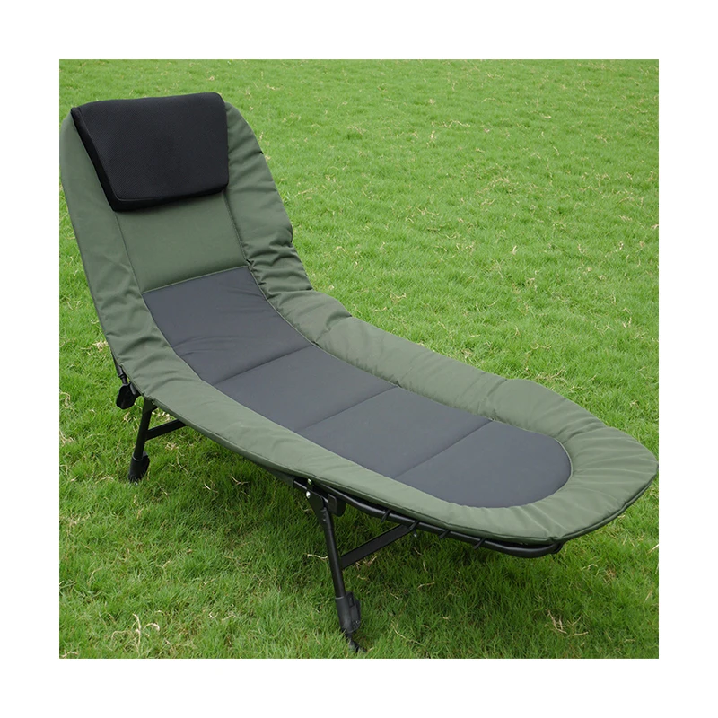 

Outdoor inflatable camping equipment bed adjustable height Sleeping Cot folding camping bed