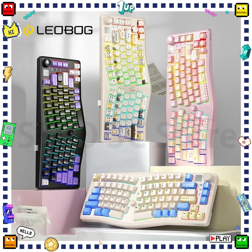 Клавиатура LEOBOG Alice A75 механическая Беспроводная игровая клавиатура три режима