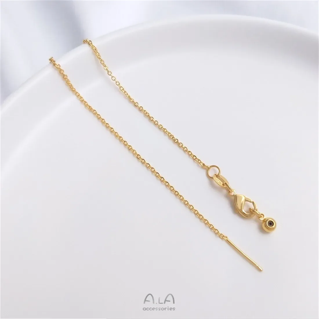 Вакуумный гальванический универсальный браслет из натурального золота 24 карата