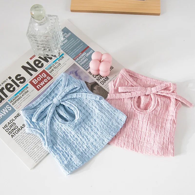 

Summer Puppy Dog Thin Vest Cat Suspenders Small and Medium-sized Dog Two-legged Clothes Pet Clothes Breathable T-shirt