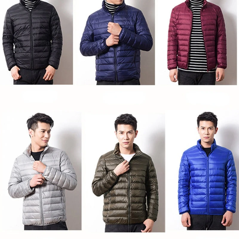 Jacket White Duck Down Jackets Man Winter Autumn Men Hooded Ultra Light Down Jackets Warm Outwear Coat Parkas Outdoors  Coats
