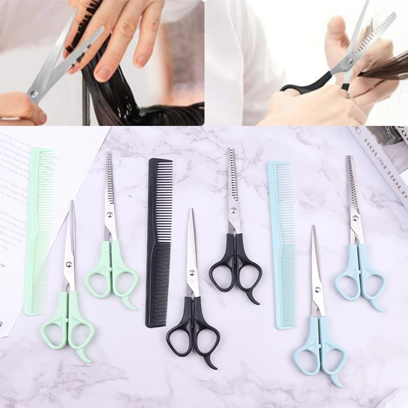 

3Pcs/Set Hairdressing Scissors Kit Tools for Cutting Thinning Hair Combs Salon Hairdressing Shears Barber Accessories