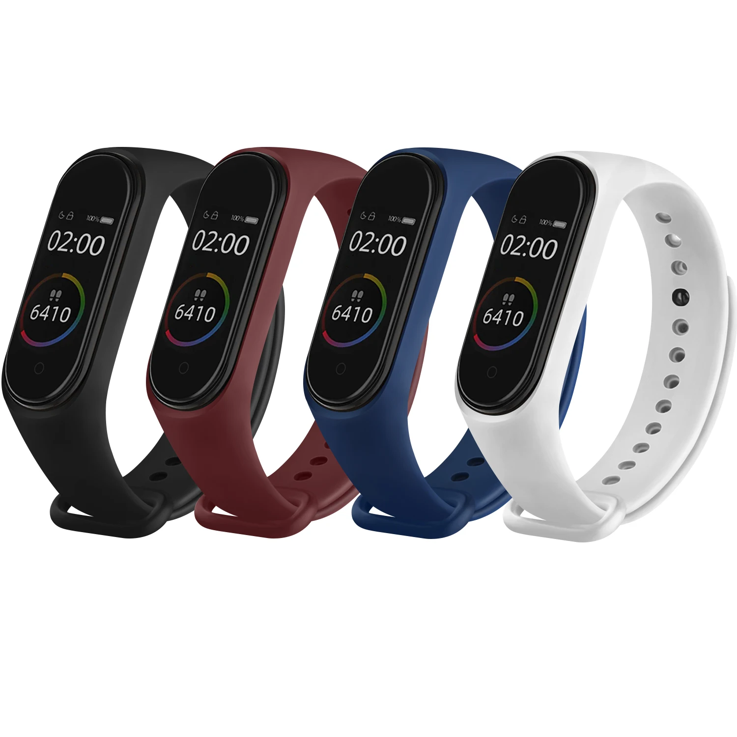 Replacement Bracelet for Xiaomi Mi Band 3 4 5 6 7 Strap Silicone Wrist Strap for Miband 3 4 5 6 Wriststrap Smart Watch Band