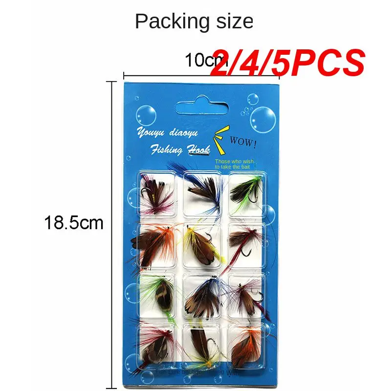 

2/4/5PCS Insects Flies Fly Fishing Lures Bait High Carbon Steel Hook Fly Fishing Lure Natural Insect Bait Fishing Accessories