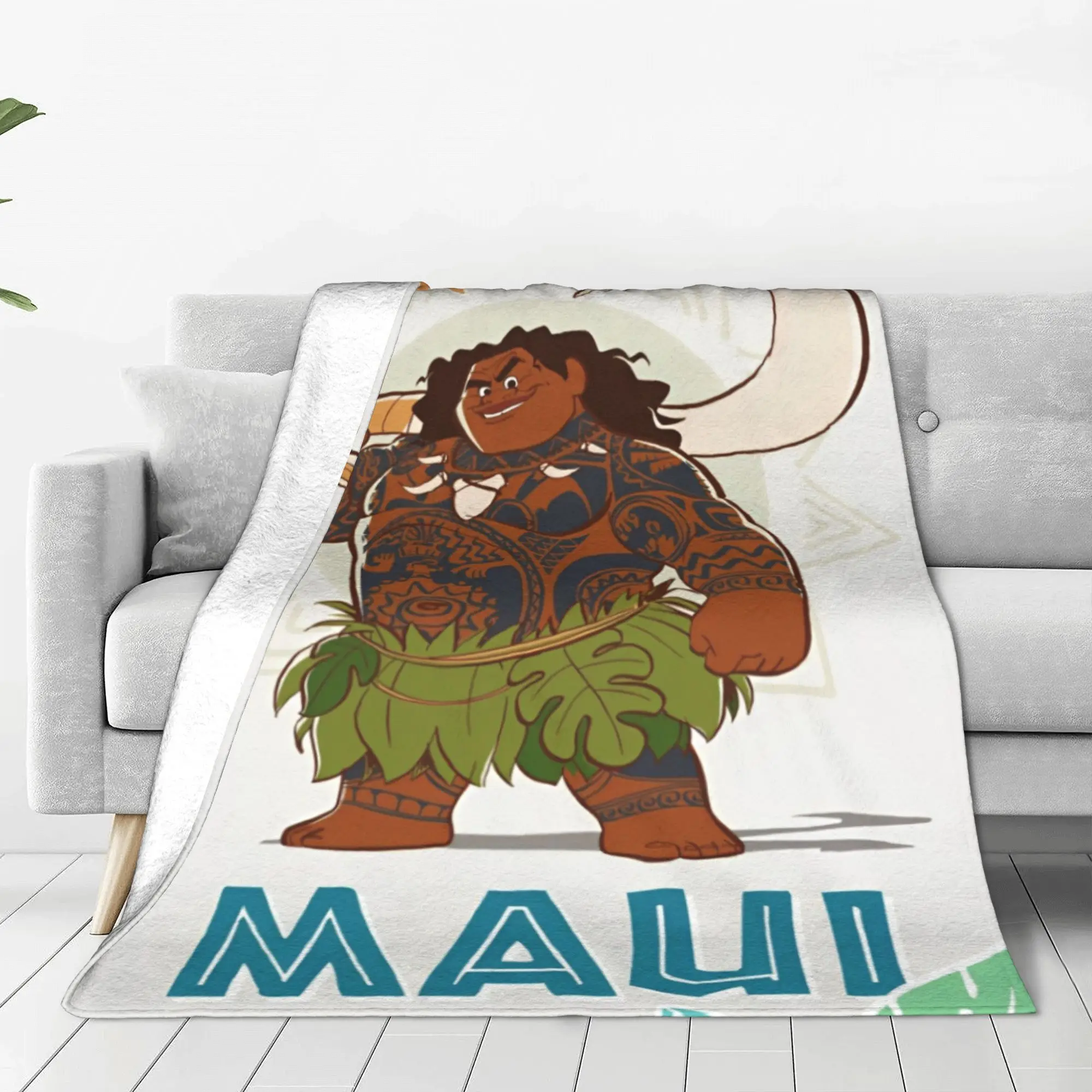 Одеяла с героями мультфильмов Моана Мауи фланелевые осенне-зимние одеяла из