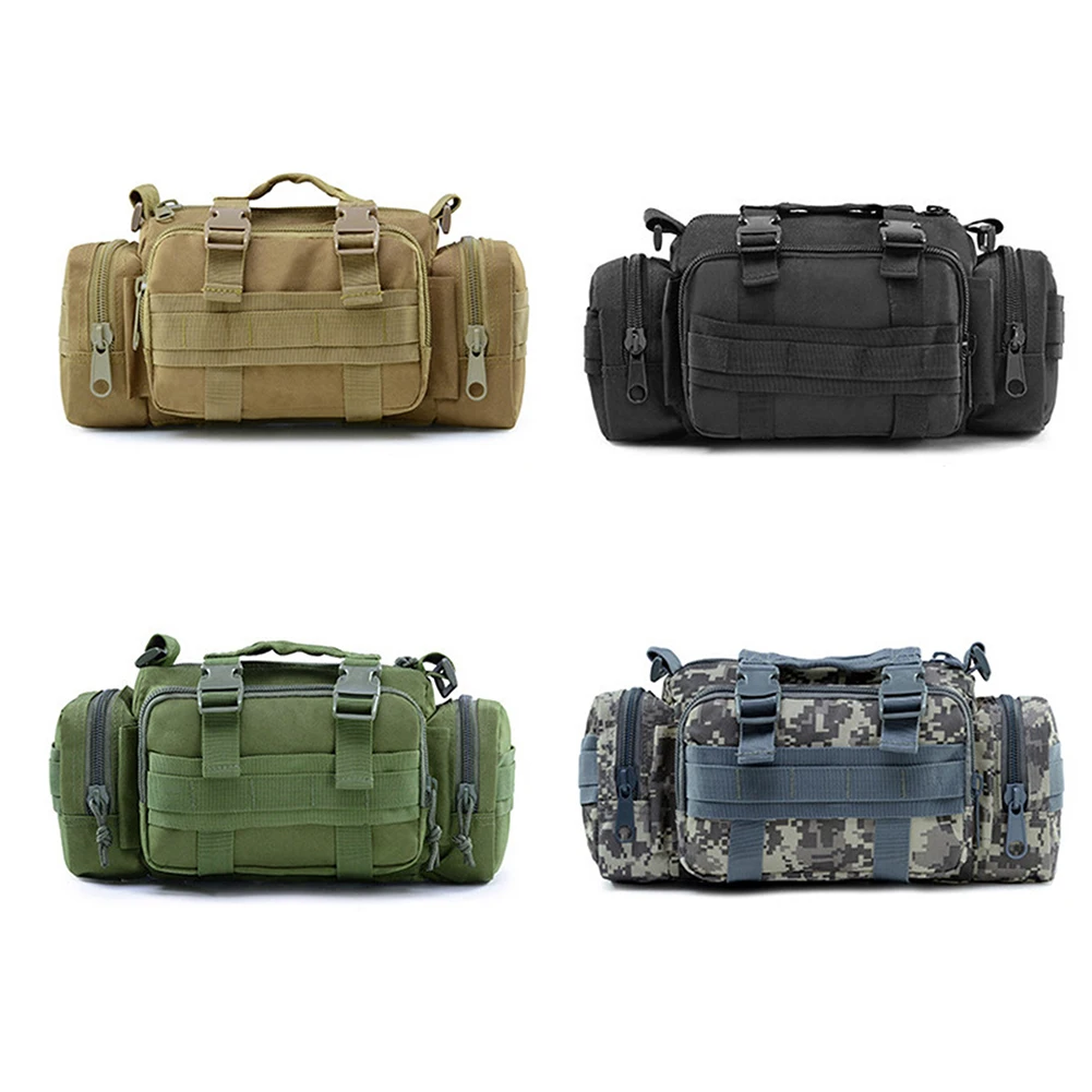 

Outdoor Sports Large Capacity Fanny Pack Lightweight Oxford Cloth Waist Bags Anti-tear Riding Tactical Waist Pouch