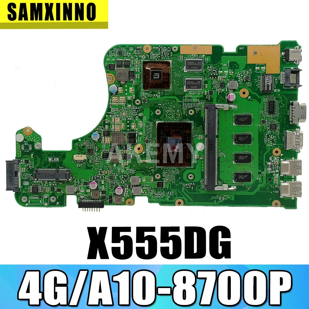 

X555DG 4G/A10-8700P(V2G) For Asus X555DG X555D X555Y X555YI F555Y K555Y K555D A555D Mainboard Motherboard