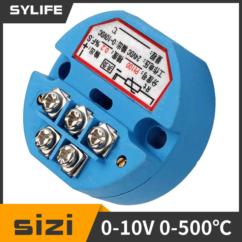 

DC 24V PT100 датчик температуры передатчик 0-500 градусов Цельсия выход 0-10V