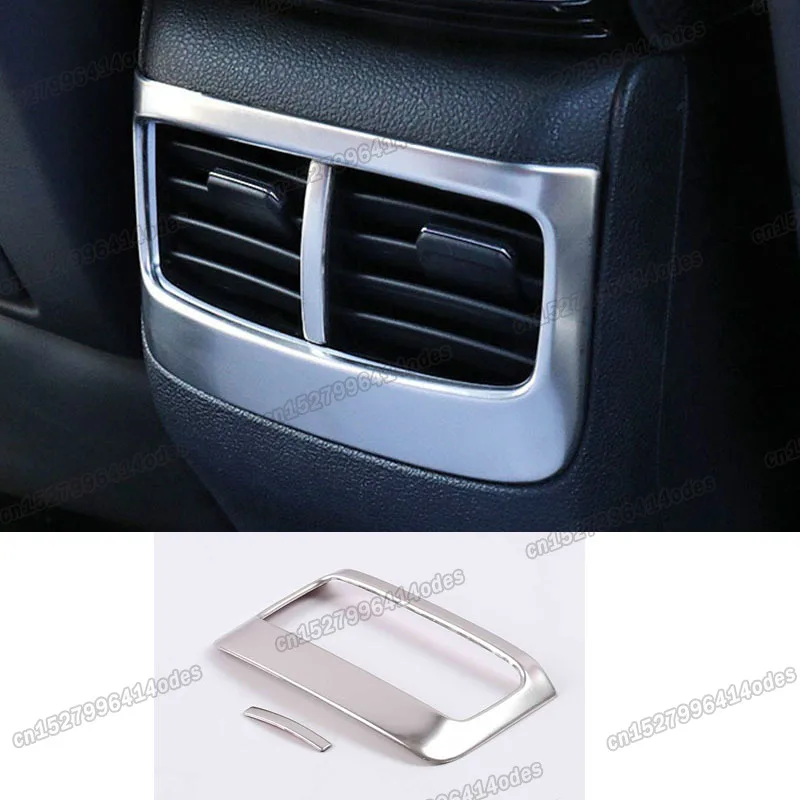 

Stainless Steel Car Armrest rear air Outlet Vent Frame Trims for Mg Hs 2018 2019 2020 2021 Accessories Parts USB port panel 2022