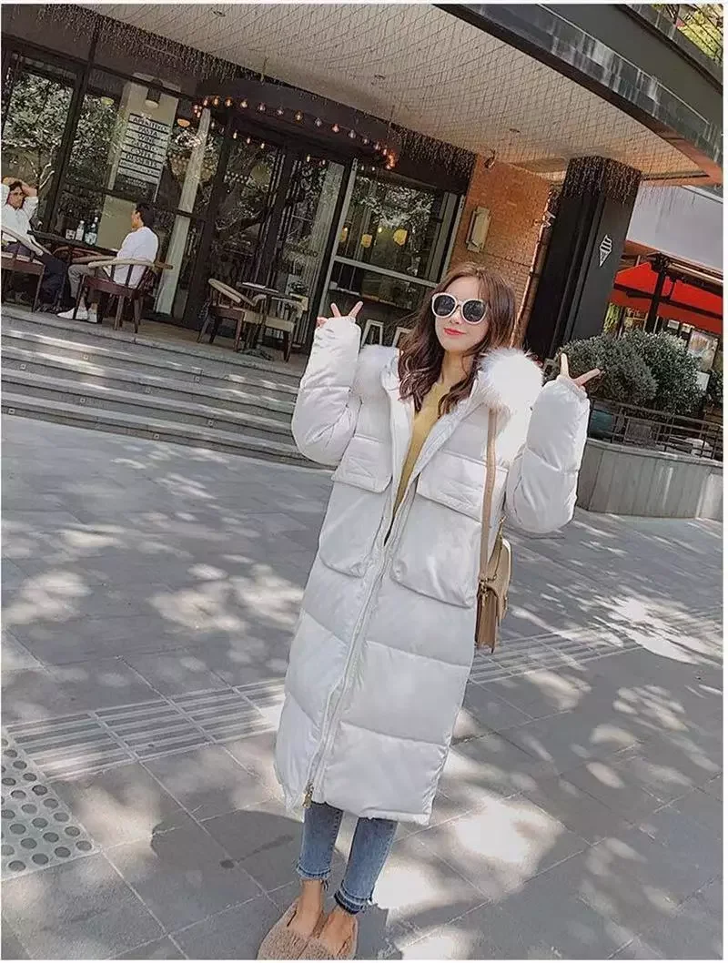 New2022 Parka With Hooded Winter Jacket Women Parka with Big fur