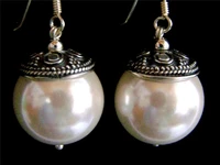 imitation pearls drop dangle earrings large pearls earrings handmade jewelry unique gifts for women mother mom wife girls her