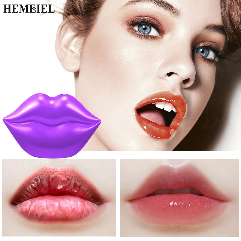

Plumper Scrub Sleeping Lip Mask Gloss Patches Repair Remove Lines Blemishes Lighten Peel Off Exfoliating Lips Gel Masks Set