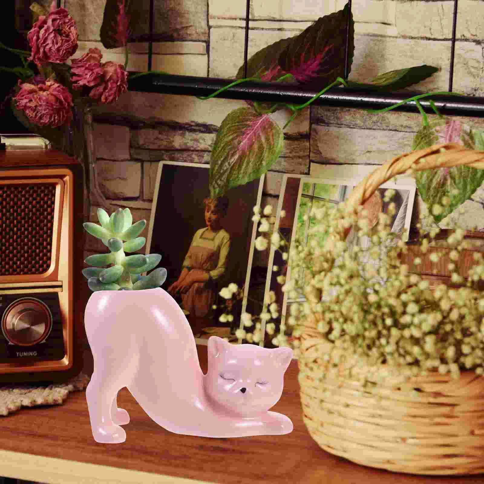 

Cactus Succulents Decor Animal Shape Planter Pot Ceramics Decorative Planters for Indoor Plants
