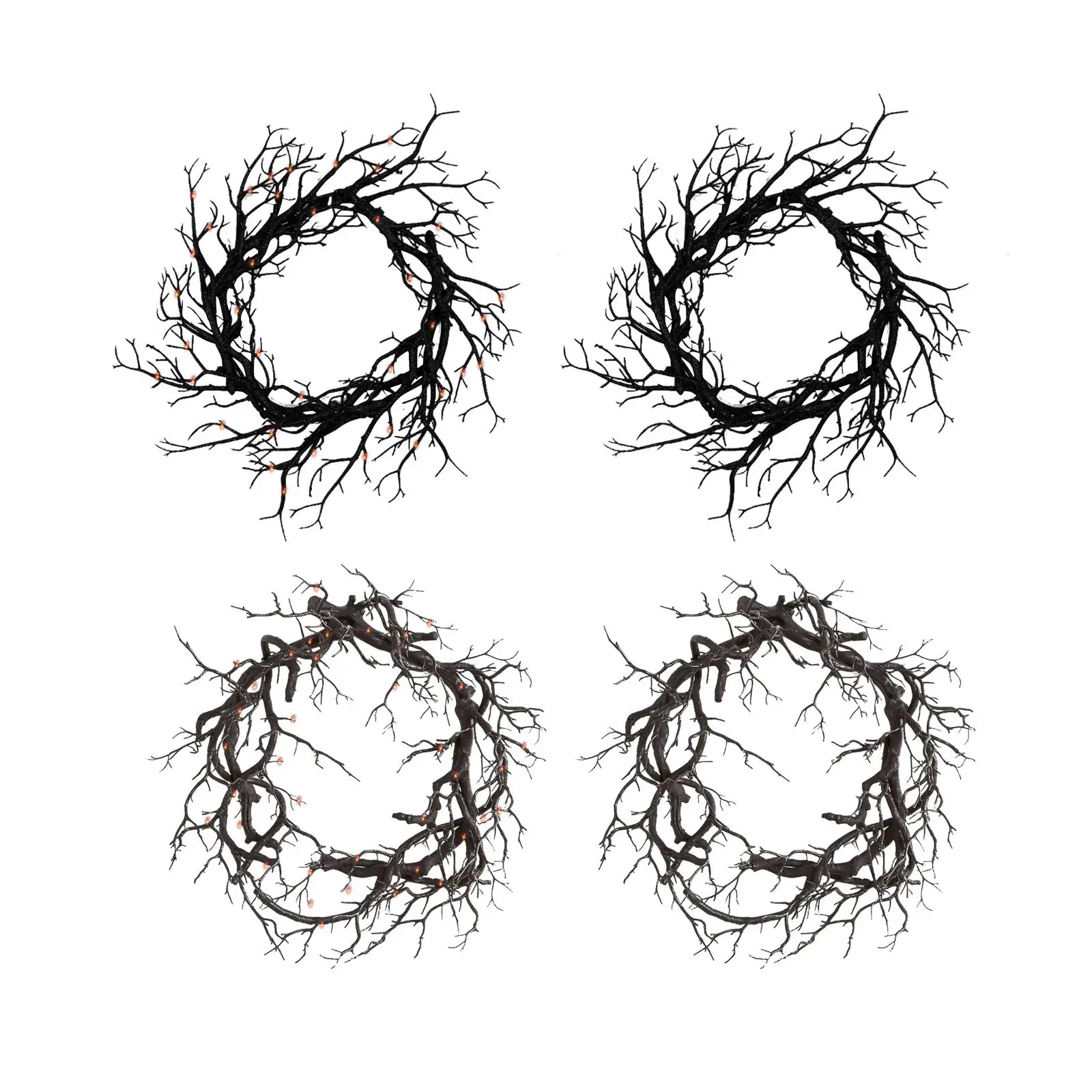 Хэллоуин венок мертвая ветка гирлянда искусственный камин 17 &quotЖуткий дверной