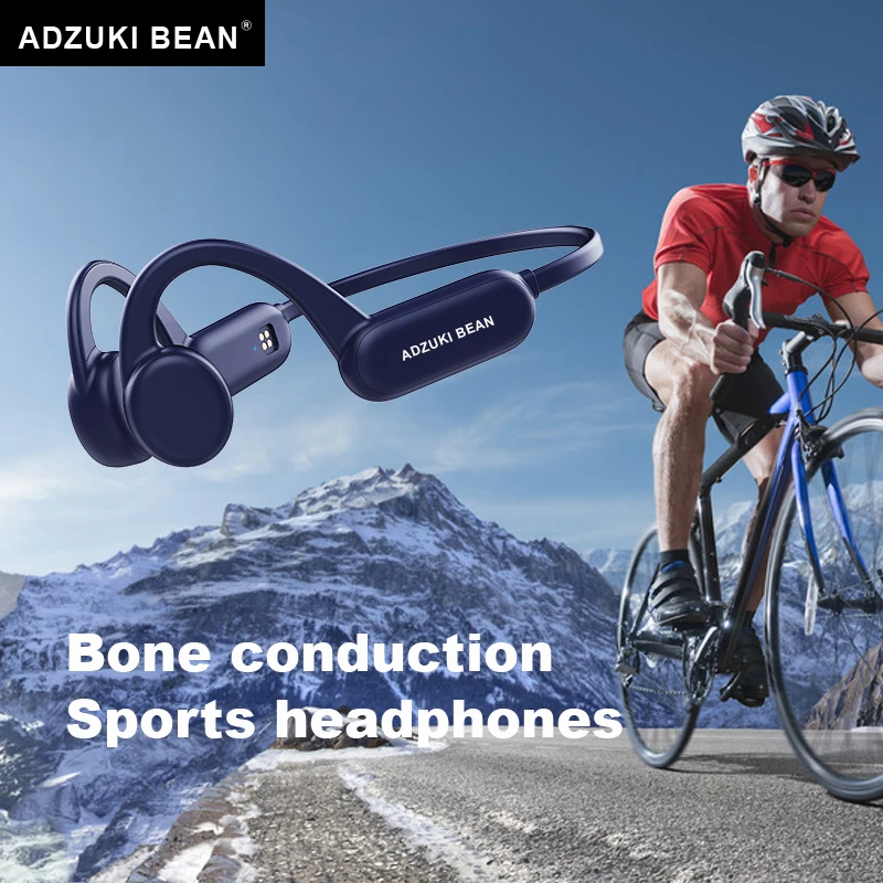 Adzuki bean X18pro/X19 Wireless Sports Headphones True Bone Conduction Bluetooth Headset For Cellphone Bass Waterproof Earphones