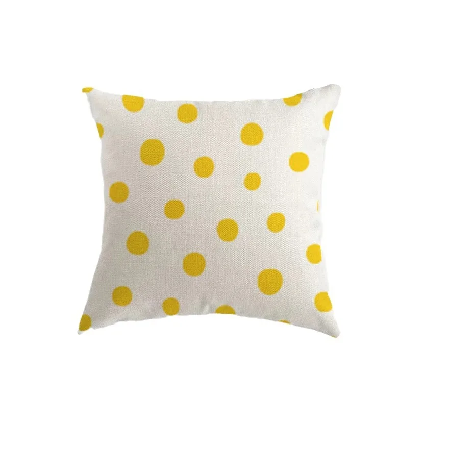 Лен/хлопок наволочка геометрический принт