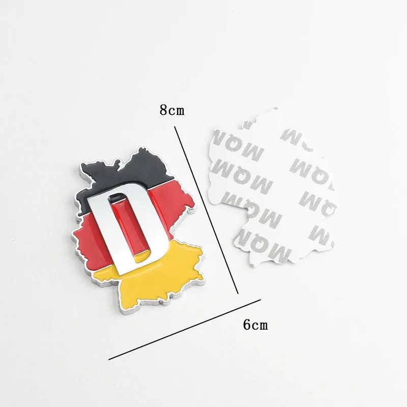 Металлическая 3d-эмблема для решетки радиатора США Великобритания Германия Флаг