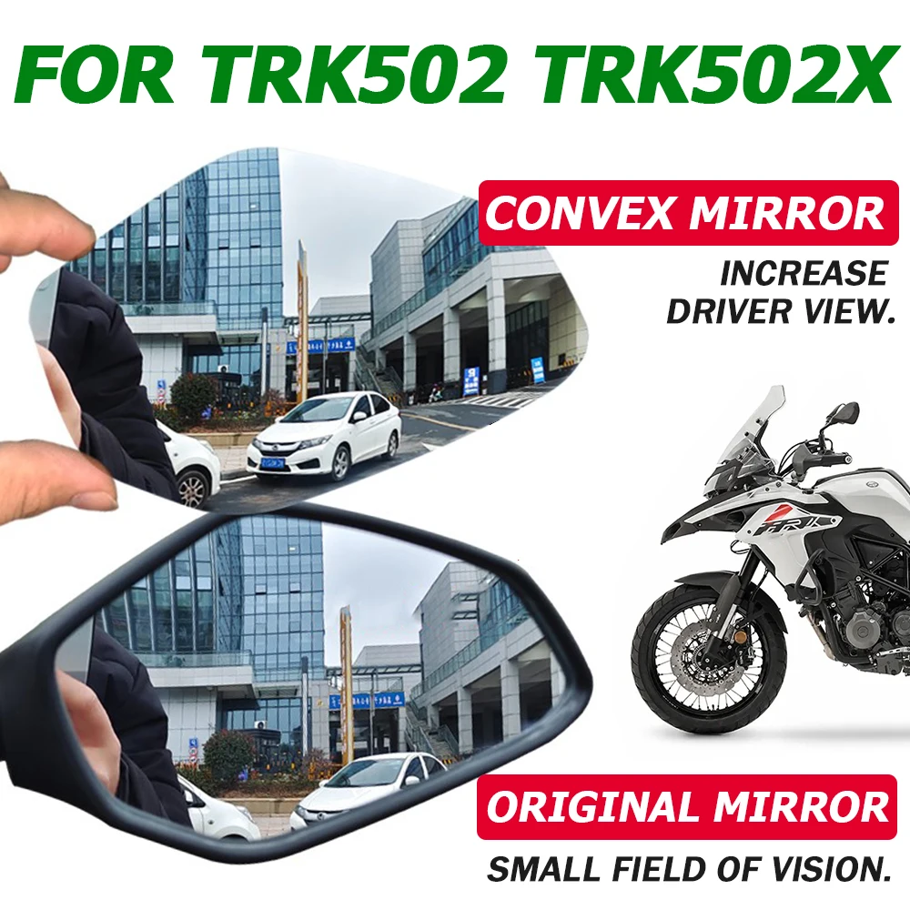 Купи For Benelli TRK502 TRK502X TRK 502 X TRK 502X Motorcycle Accessories Convex Mirror Increase Rearview Mirrors Mirror Vision Lens за 735 рублей в магазине AliExpress