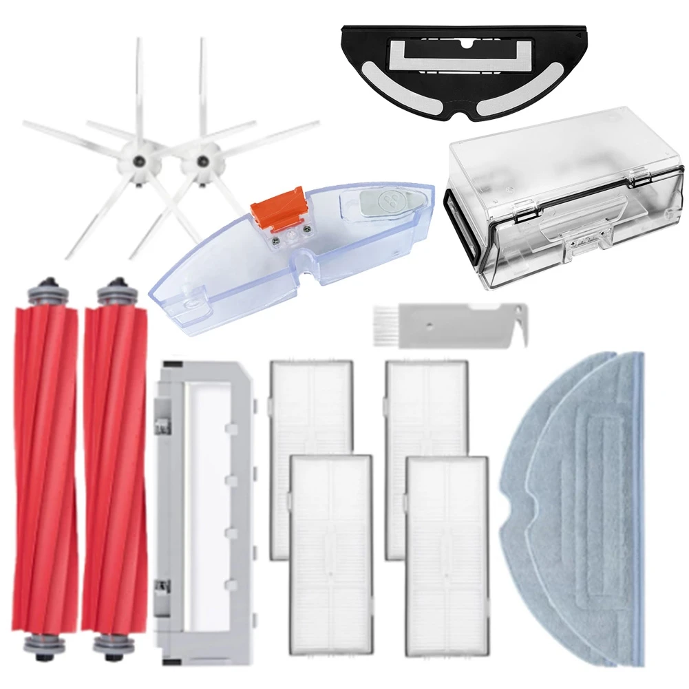 

Запчасти для пылесоса XiaoMi Roborock S7 T7S Plus, основная боковая щетка, фильтр НЕРА, тряпичная швабра, мешок для сбора пыли, емкость для воды, пылесборник