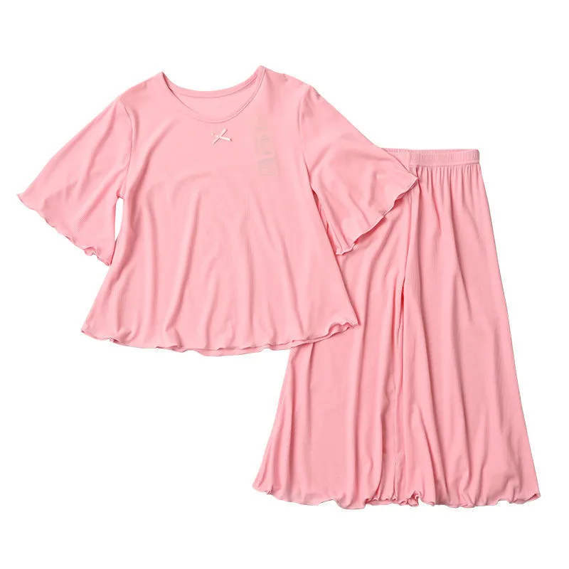 

1-10 Years Solid Color Baby Girls Clothes Sets Summer Modal Children Clothes 2PCS Baby Pajamas Kids Clothing Sets