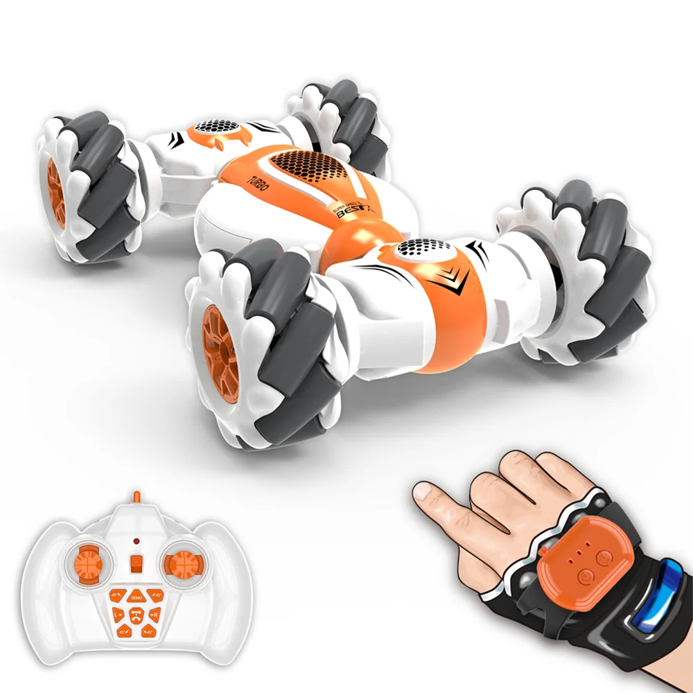 

RC Stunt Deformation Car Remote Control Watch Gesture Sensor Electric Toy RC Drift Car 2.4GHz 4WD Rotation Gift for Kids Boys