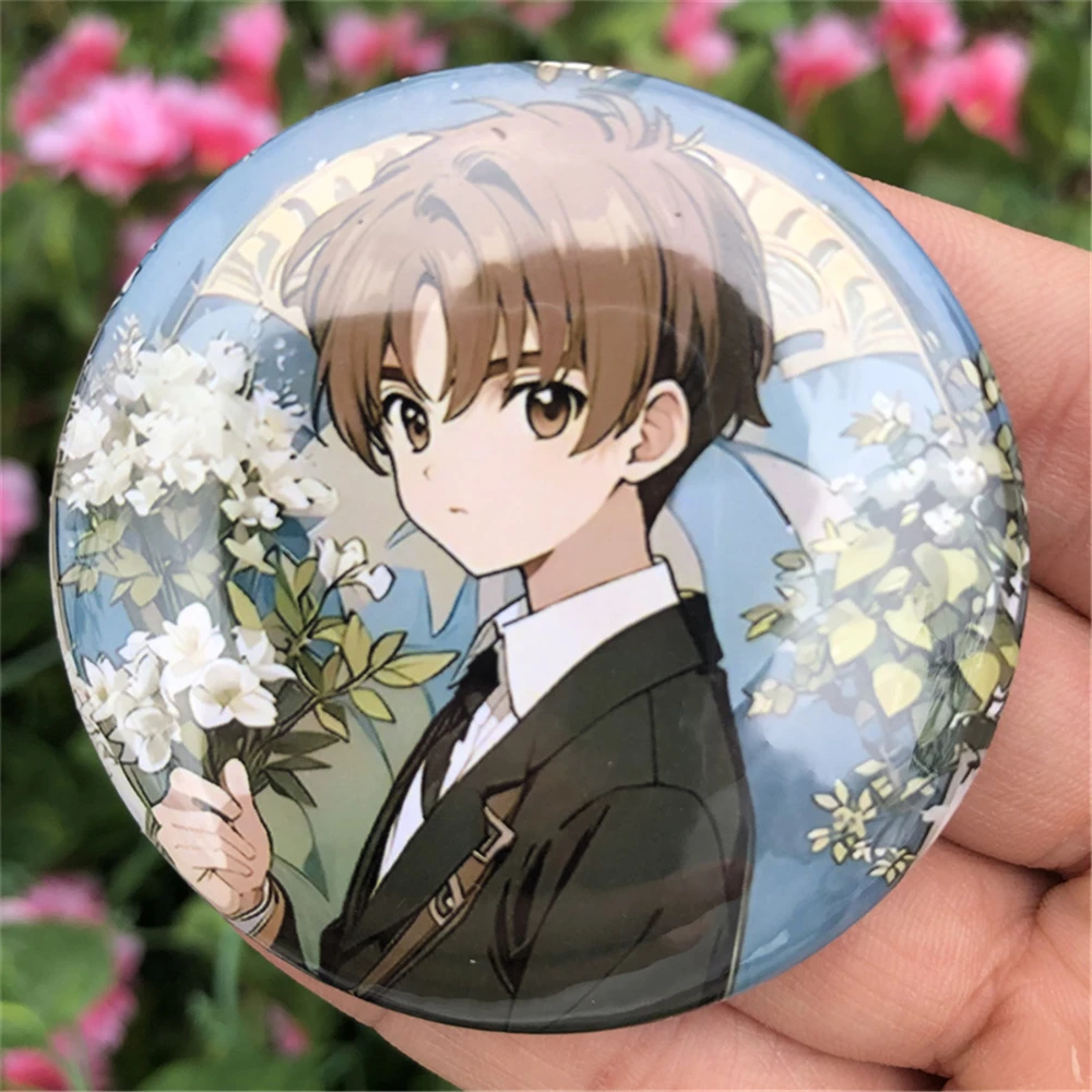 Аниме карточка Captor Sakura LI SYAORAN DAIDOUJI TOMOYO косплей костюм аксессуары брошь булавка