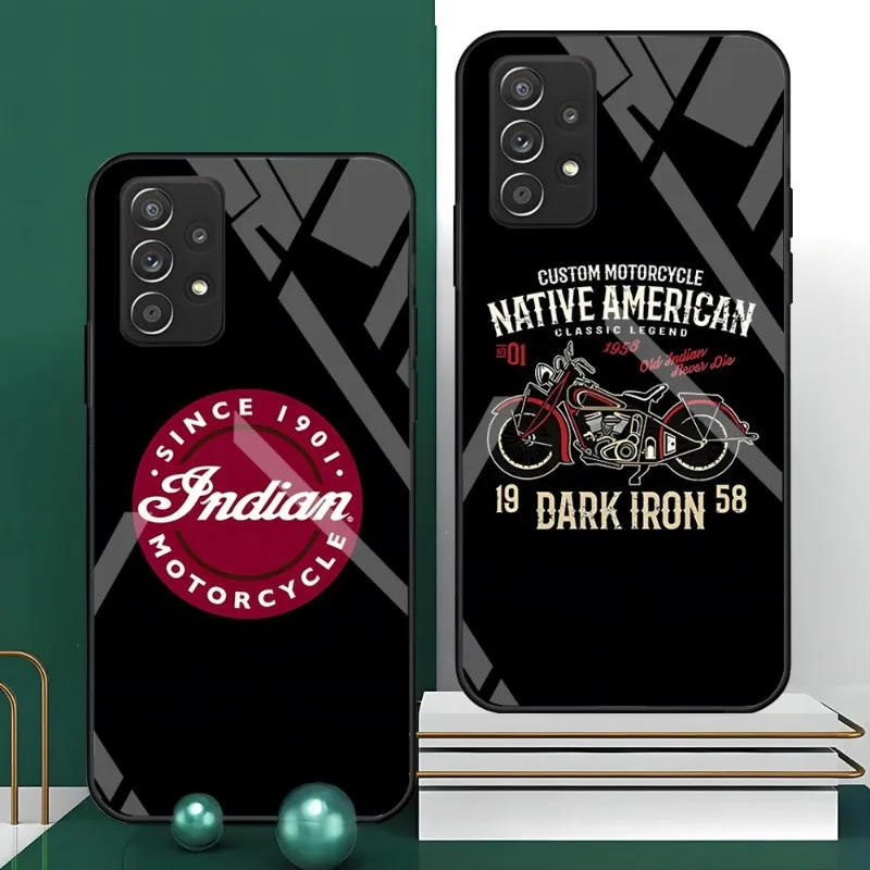 Легендарный бренд США, индийский мотоциклетный чехол для телефона, стекло для Samsung Ultra S22 Fe S21 Plus Pro S30 S7 Edge S8 S9 S10 5G S10E S20 Легендарный бренд США, индийский мотоциклетный чехол для телефона, стекло для Samsung Ultra S22 Fe S21 Plus Pro S30 S7 Edge S8 S9 S10 5G S10E S20