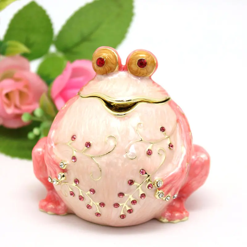 SHINNYGIFTS эмалированная шкатулка для безделушек с лягушкой ручная роспись