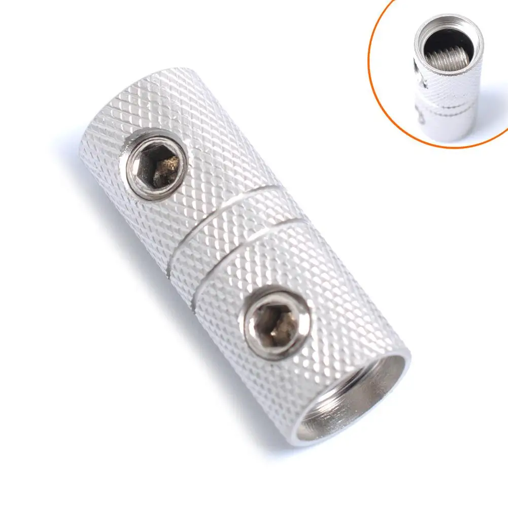 

2pcs 4 Gauge Wire Coupler Terminal Butt Connector Car Audio Terminals Modified Accessories (sand Nickel)