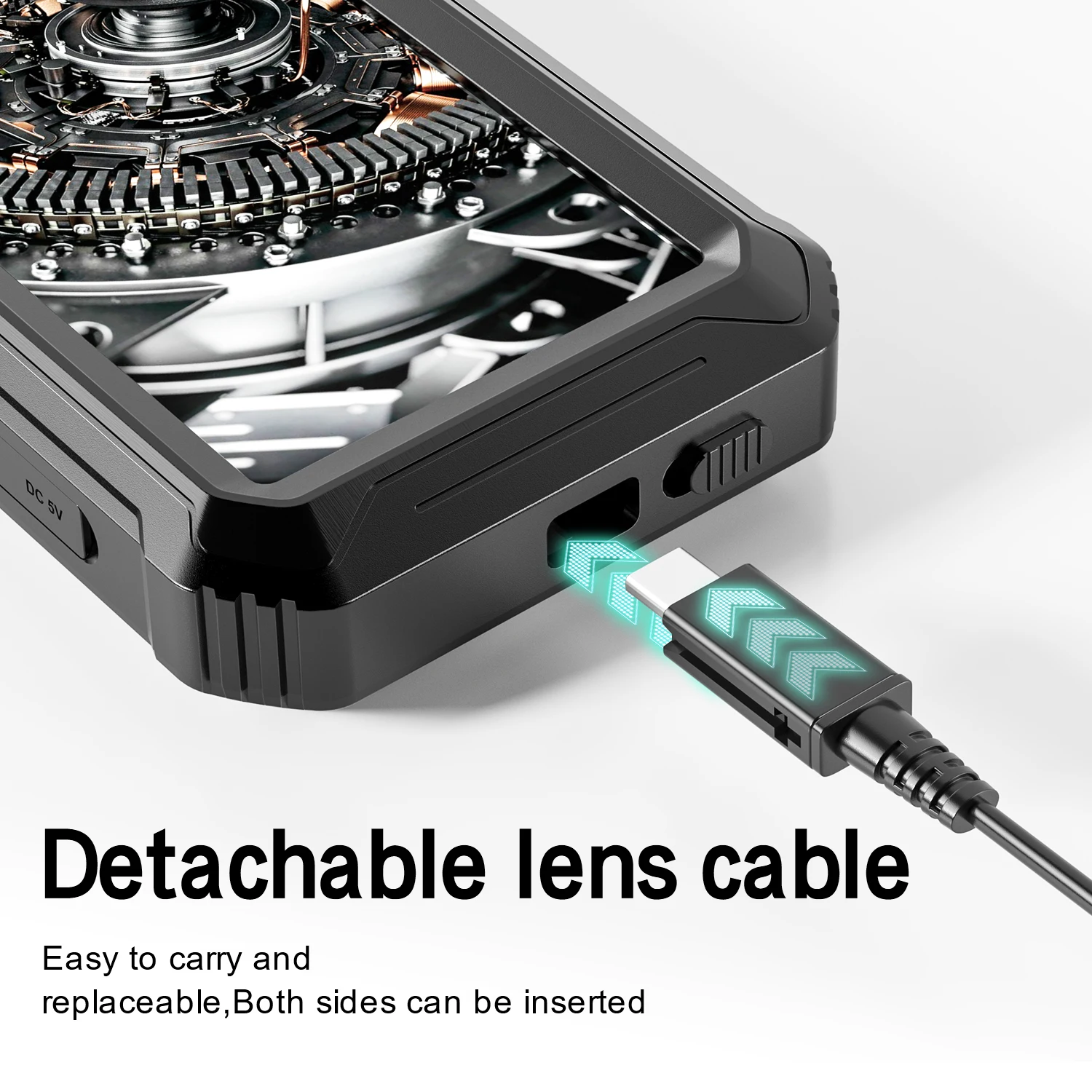 8 мм 10 м 5-дюймовый экран Ips Двойной объектив видео проекскоп автомобильные