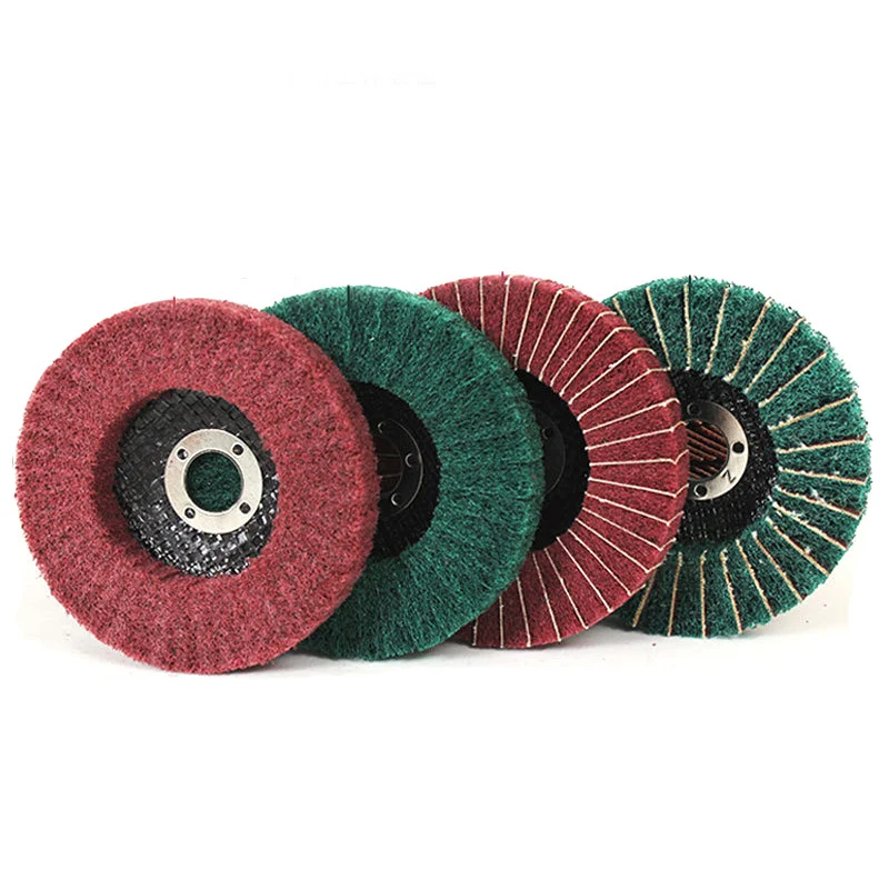 

Nylon Fiber Flap Polishing Wheel Disc 180-320 Grit for Angle Grinder for Wood Metal Buffing Rotary Tool Accessories Sanding