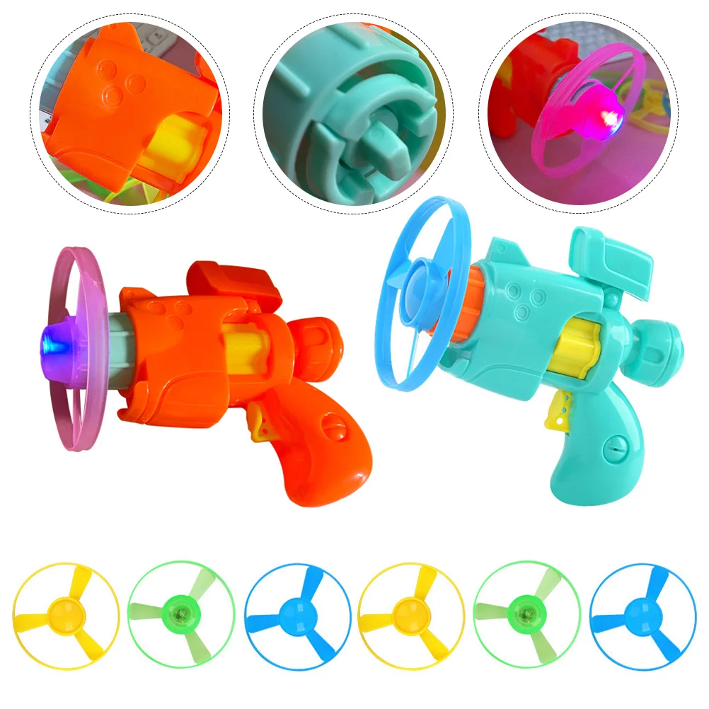

Flying Disc Toy Saucer Toys Launcher Shootersuper Kids Light Childrenwand Disk Set Discs Helicopter Ledufo Partyeducational