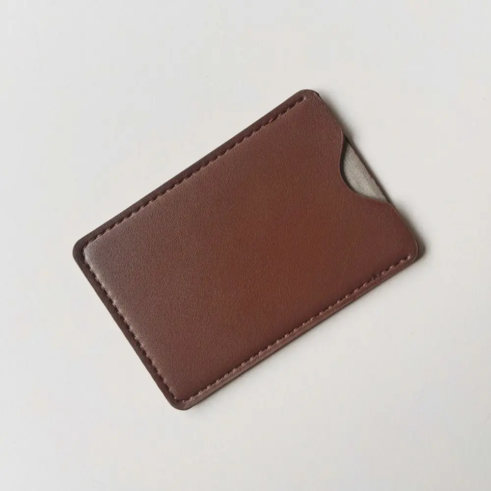 Фото Ультратонкий держатель для RFID-карт из искусственной кожи с мягкой подкладкой, защита от размагничивания, блокировка RFID, кожаный чехол для кредитных карт. №4