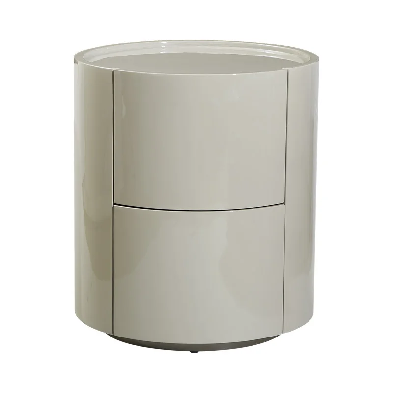 Вспомогательные круглые тумбочки с ящиками роскошные уникальные прикроватные в