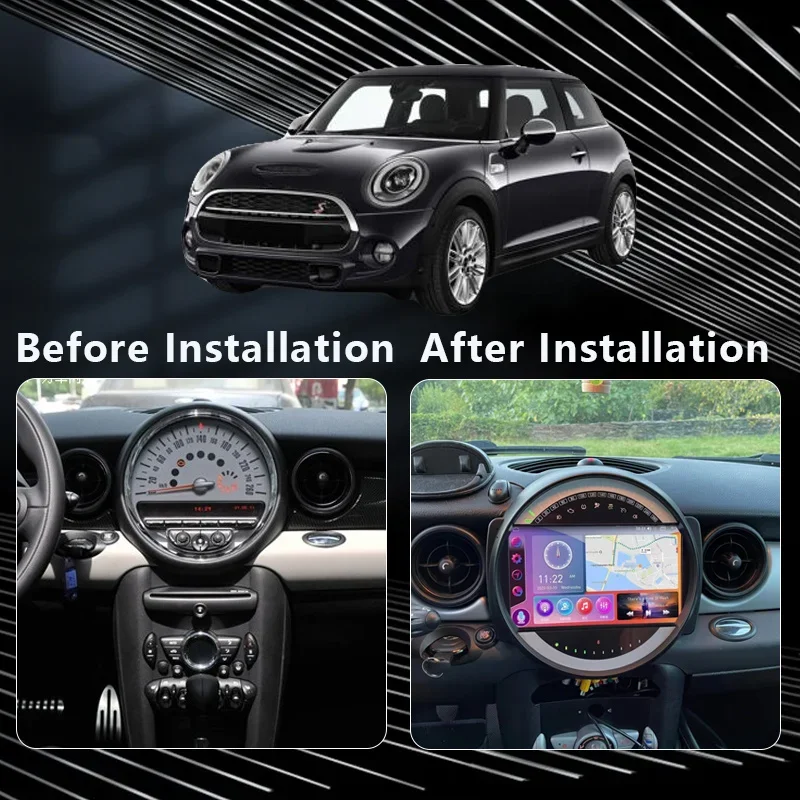 QSZN для BMW MINI COOPER R56 R60 2007 - 2014 2K QLED Android 13 автомобильное радио мультимедийный